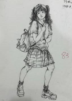 潛江市江漢中學2024年春季學期美術(shù)期中測試