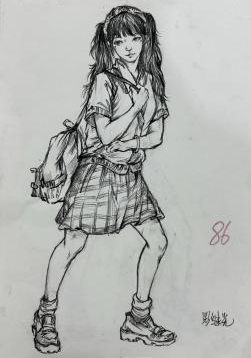潛江市江漢中學2024年春季學期美術(shù)期中測試